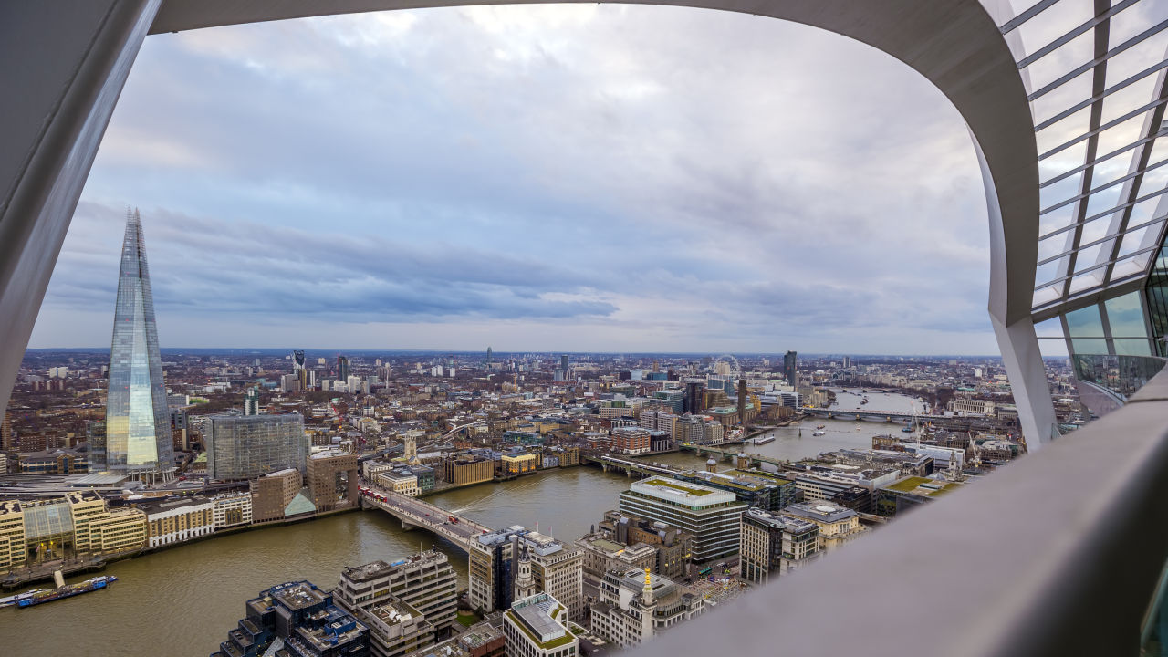 Blick von Sky Garden Terasse London